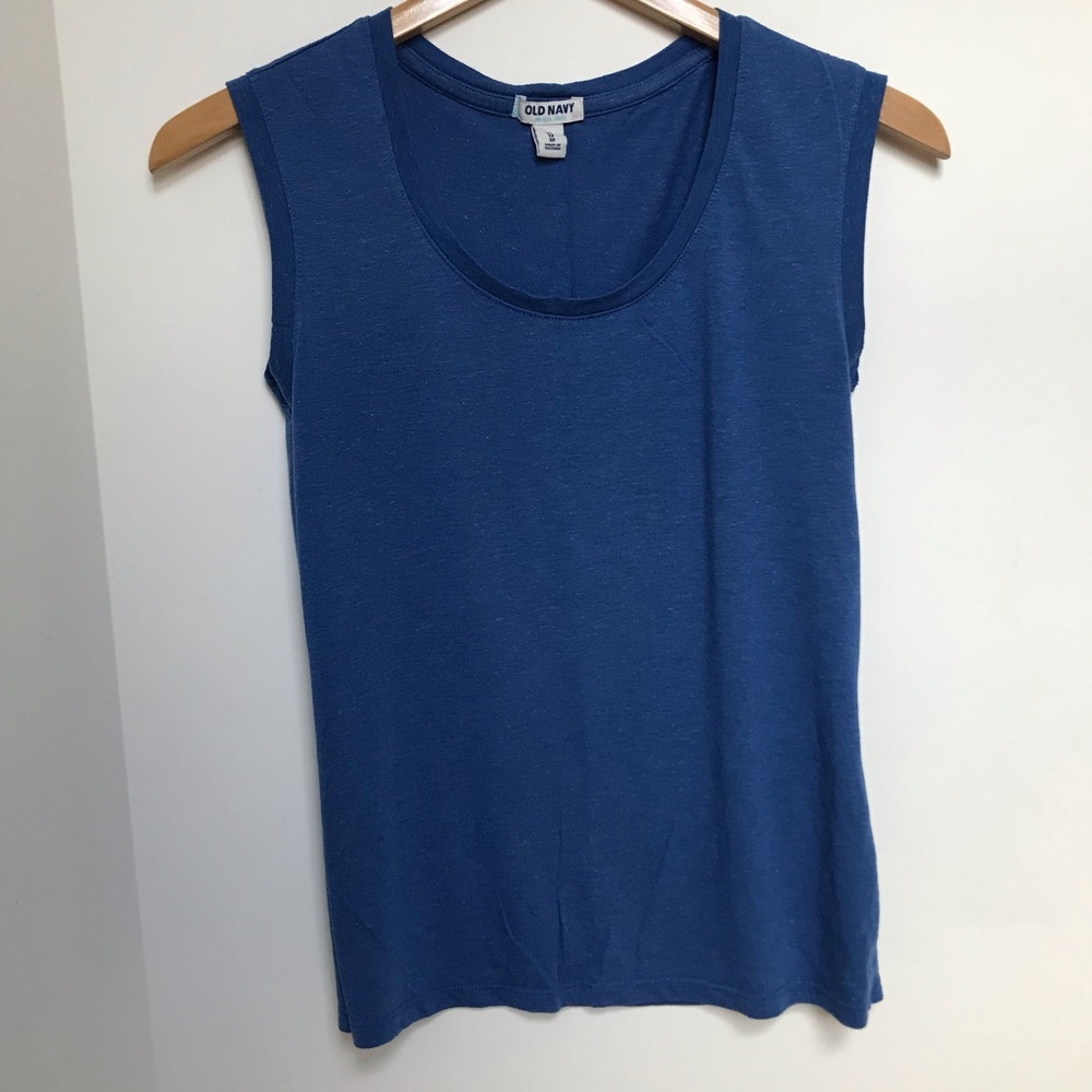 XS old navy muscle tee blue
